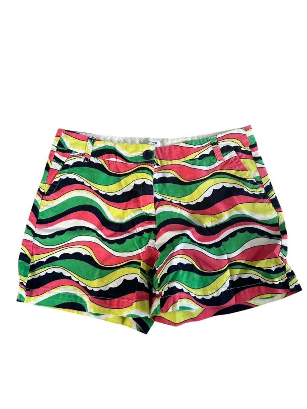 CROWN & IVY Multicolor Wave Shorts Size 10